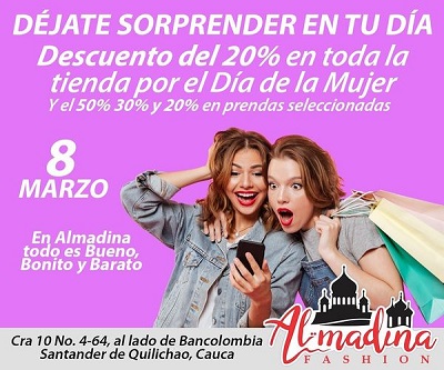 Descuentos día de la mujer