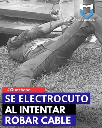 Hombre muere por fuerte descarga eléctrica