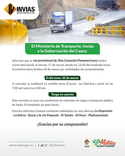 recomendaciones viajeros al sur del Cauca