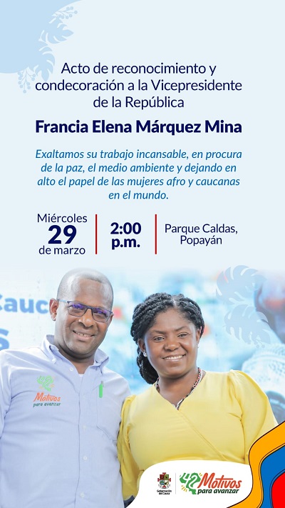 RECONOCIMIENTO Y CONDECORACIÓN A LA VICEPRESIDENTA