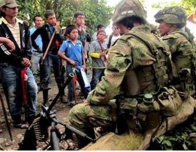 militares retenidos en Toribio