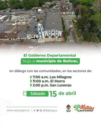 Reunión municipio de Bolívar