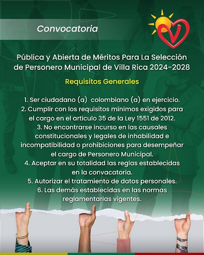 Elección personero Villa Rica