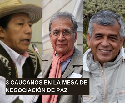 Camilo González Posso, Oscar Salazar y Feliciano Valencia