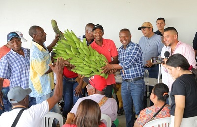 Gobernador del Cauca y comunidades de platanicultores