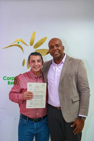 Alcalde de Popayán Juan Carlos Muñoz y Amarildo Correa director CRC