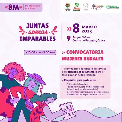 Convocatoria para mujeres rurales 
