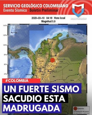 Tembló en Colombia 