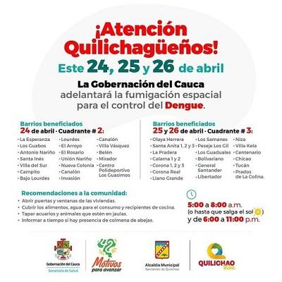 Fumigación zancudos