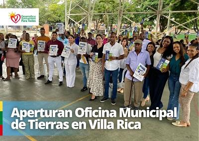 Inauguración Oficina Municipal de Tierras en Villa Rica, Cauca