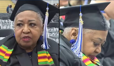 Janice Hall se graduó a los 81 años 