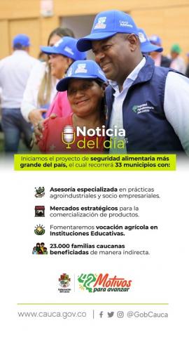 proyecto ‘Fortalecimiento de los Sistemas Agroalimentarios del Cauca'