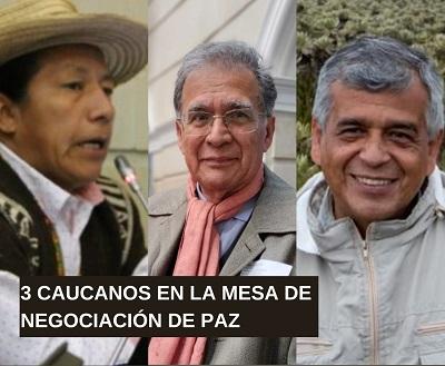 Camilo González Posso, Oscar Salazar y Feliciano Valencia