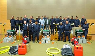  bomberos voluntarios, de los municipios de Argelia, López de Micay, Mercaderes, El Ortigal (Miranda), El Tambo y Jambaló. 