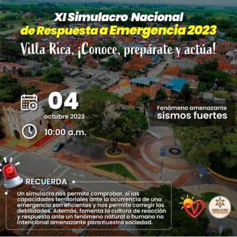XI Simulacro Nacional de Respuesta a Emergencia